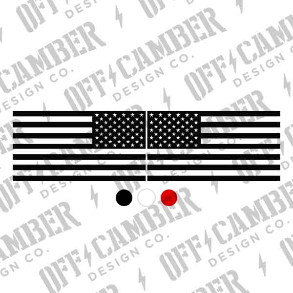 American Flag USA America Adhesive Vinyl Sticker Decal 4x7inch 